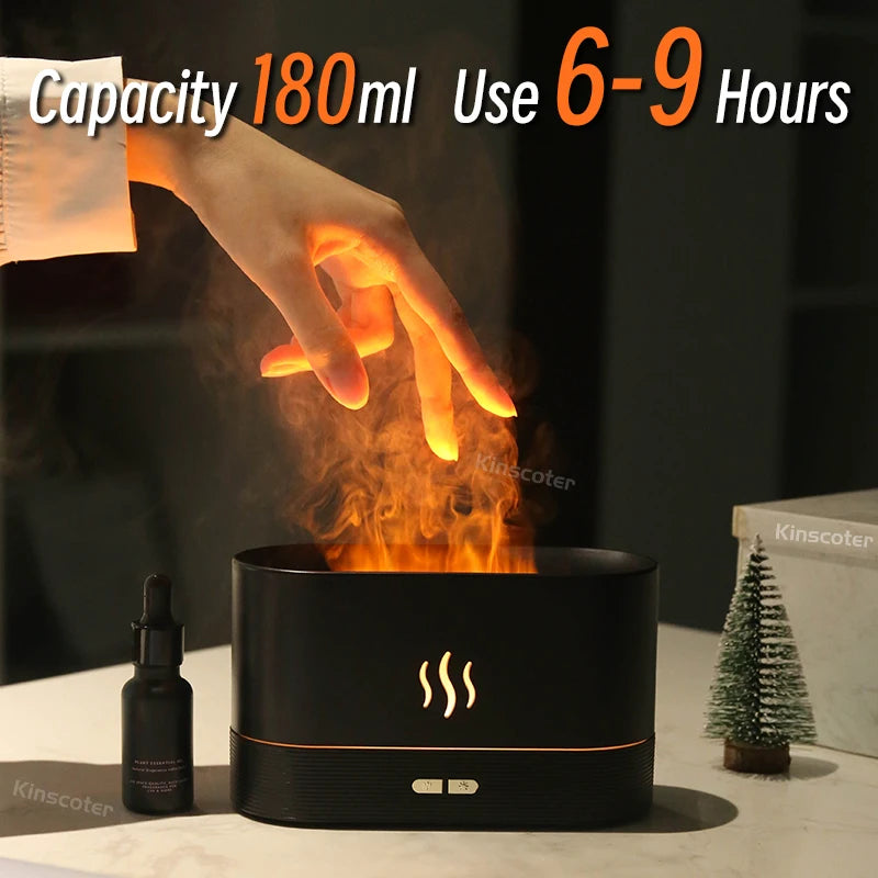 Led Essential Oil Flame Lamp Difusor - Zirn