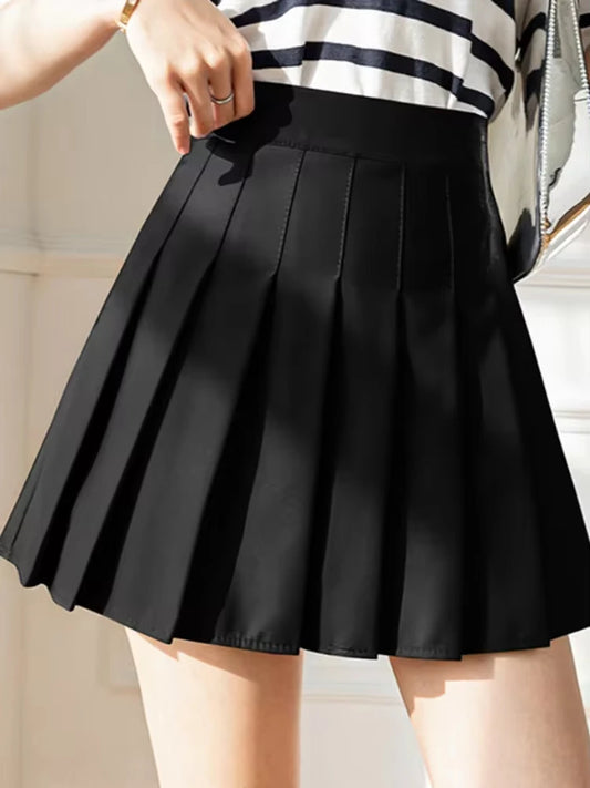 High-Waist Pleated Mini Skirt - Zirn